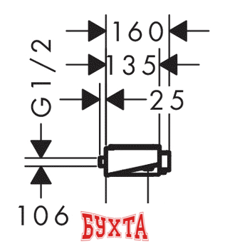 Смеситель Hansgrohe ShowerTablet Select [13184400] 2