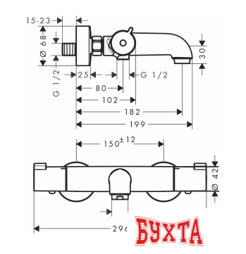 Смеситель Hansgrohe Ecostat 1001 CL [13201000] 3