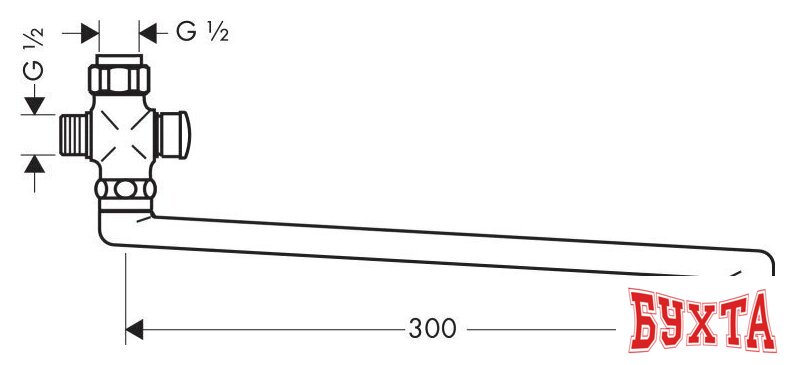 Излив Hansgrohe 14495000 2