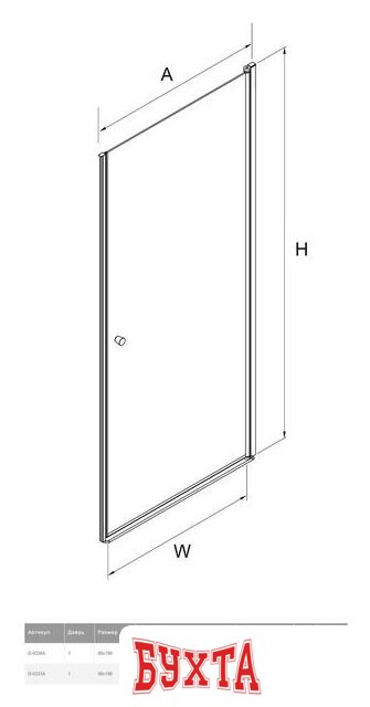 Душевая дверь NEW TRENDY Superia D-0331A 5