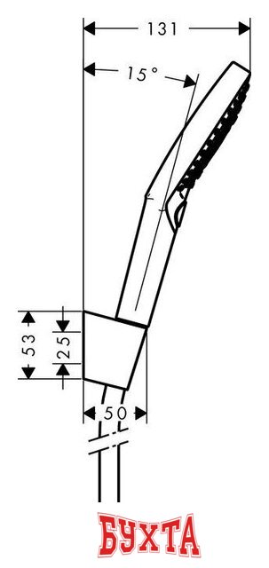Душевой гарнитур Hansgrohe Raindance Select S 120 26721000 (хром) 4