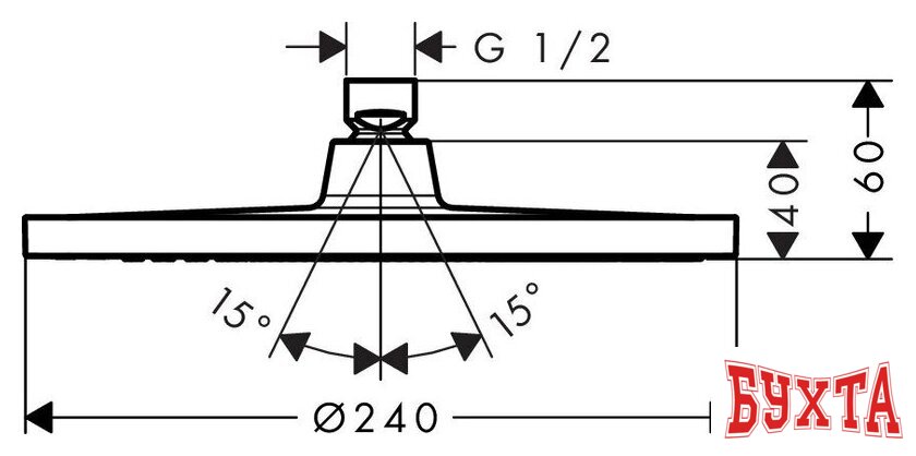 Душевая гарнитура Hansgrohe Crometta S 240 1jet EcoSmart 26724000 2