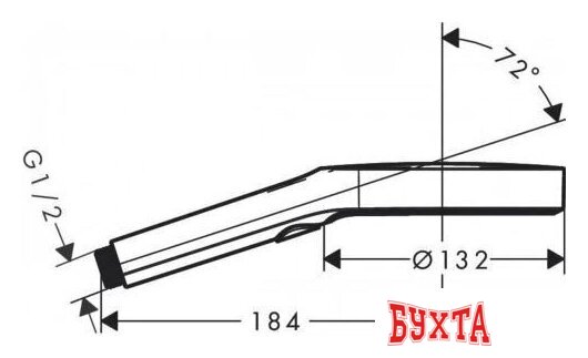 Душевая лейка Hansgrohe Rainfinity 26864990 2