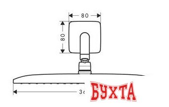 Верхний душ Hansgrohe Raindance E 360 AIR 1jet [27376000] 3