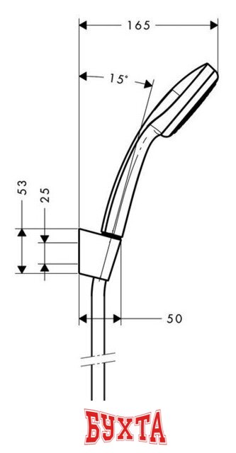 Душевой гарнитур Hansgrohe Croma 100 27574000 2