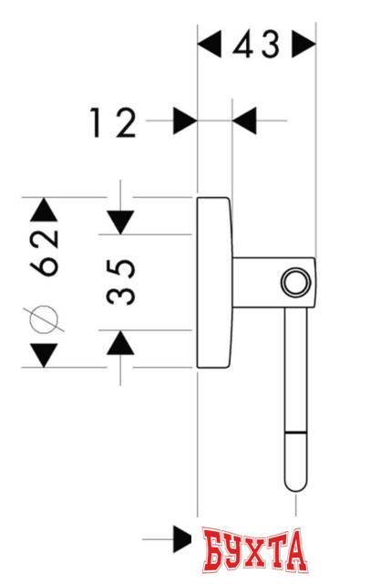 Держатель для туалетной бумаги Hansgrohe Logis 40526000 2