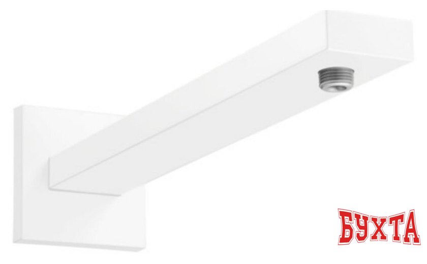 Держатель верхнего душа Hansgrohe Square 27694700 (матовый белый) 1