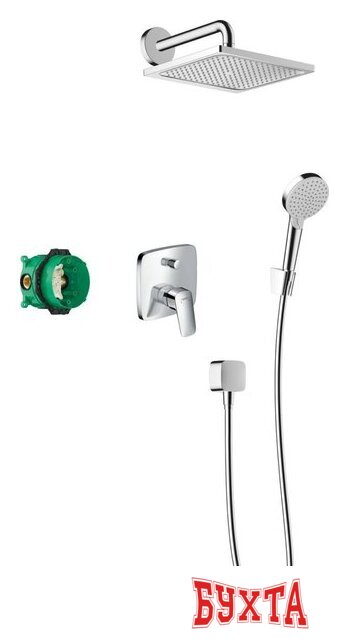 Душевая система Hansgrohe Crometta E 240 1jet 27957000 (хром) 1