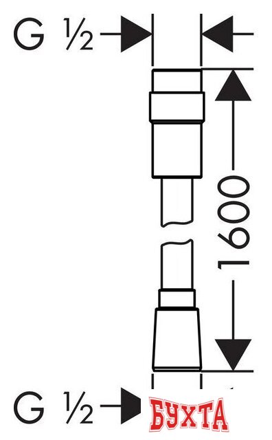 Душевой шланг Hansgrohe Isiflex с регулировкой напора 28248000 2