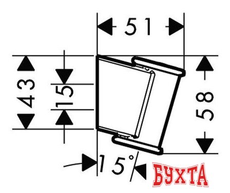Держатель душевой лейки Hansgrohe Porter Classic 28324000 2