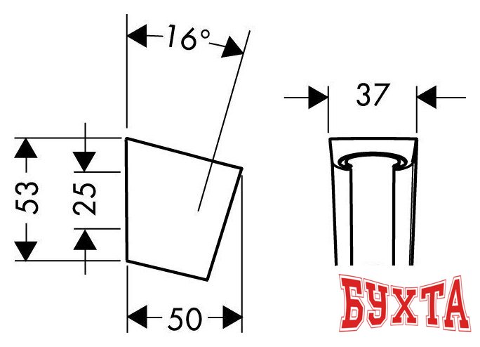 Держатель душевой лейки Hansgrohe Porter'S 28331000 2