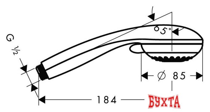 Душевая лейка Hansgrohe Crometta 85 Variojet (28562000) 2