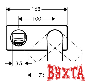 Смеситель Hansgrohe Metris 31086000 3