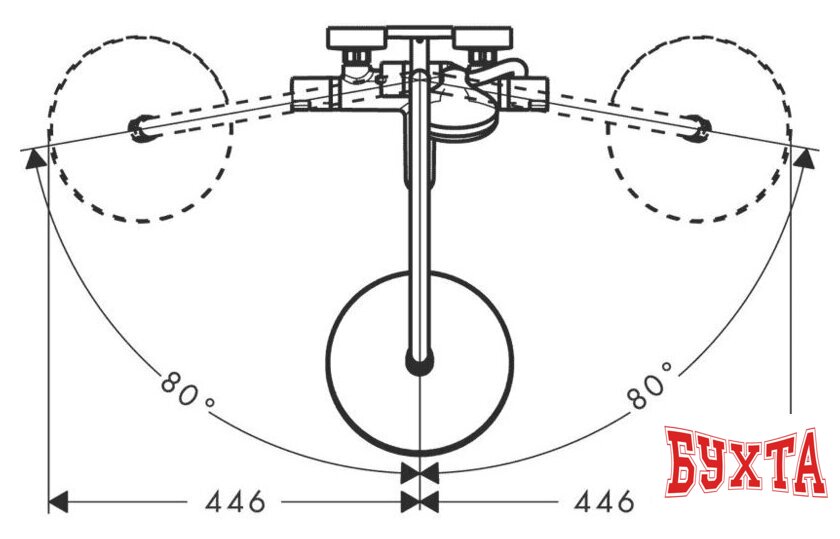 Душевая система Hansgrohe Croma 220 Showerpipe для ванны 1406 мм (27223000) 3
