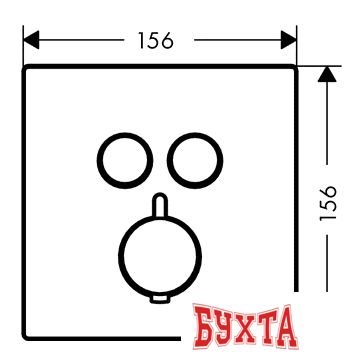 Смеситель Hansgrohe ShowerSelect Glass [15738400] 3