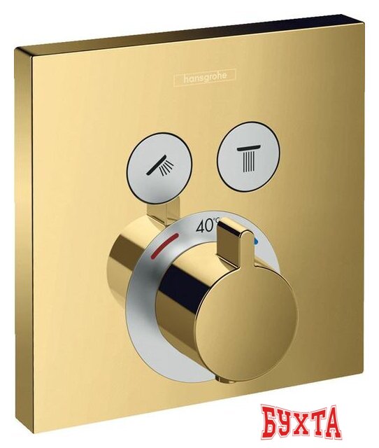 Смеситель Hansgrohe ShowerSelect 15763990 (полированный золотой оптик) 1
