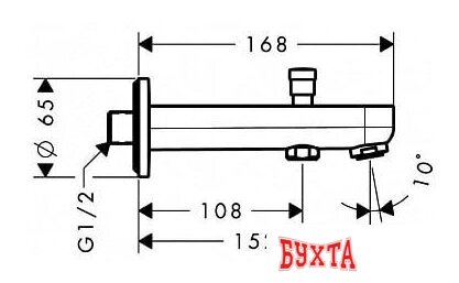 Излив Hansgrohe Metris S 31417000 2