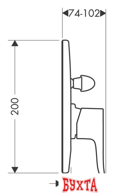 Смеситель без скрытого механизма Hansgrohe Metris 31484000 2
