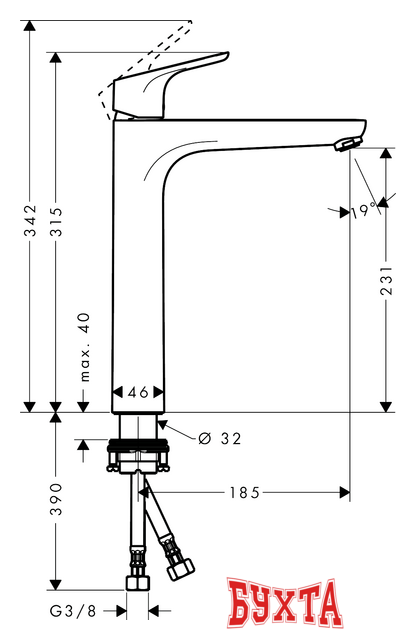 Смеситель Hansgrohe Focus 31532000 2