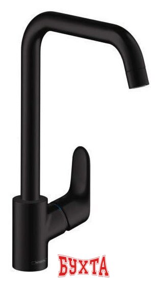 Смеситель Hansgrohe Focus M41 31820670 (черный матовый) 1