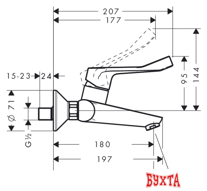 Смеситель Hansgrohe Focus 31913000 2