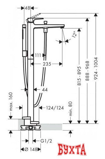 Смеситель Hansgrohe Metropol 32532140 2
