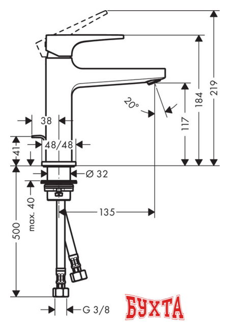 Смеситель Hansgrohe Metropol 32506000 2