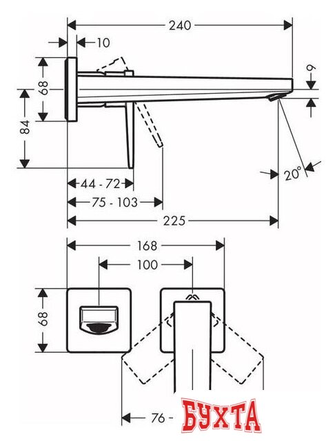 Смеситель Hansgrohe Metropol 32526670 2