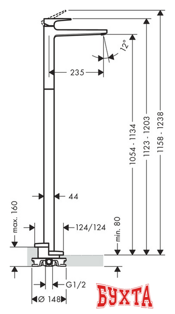 Смеситель Hansgrohe Metropol 32530000 3