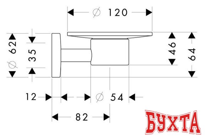 Мыльница Hansgrohe Logis 40515000 2