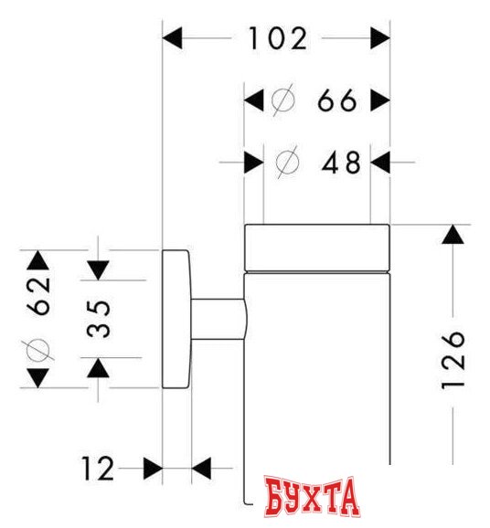 Стакан для зубной щетки и пасты Hansgrohe Logis 40518000 2