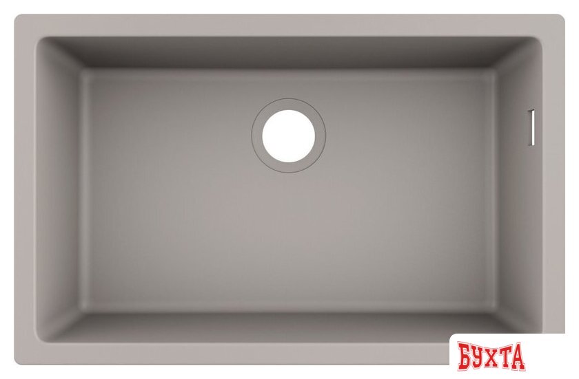 Кухонная мойка Hansgrohe S51 S510-U660 Zlewozmywak podblatowy 660 43432380 (серый бетон) 1