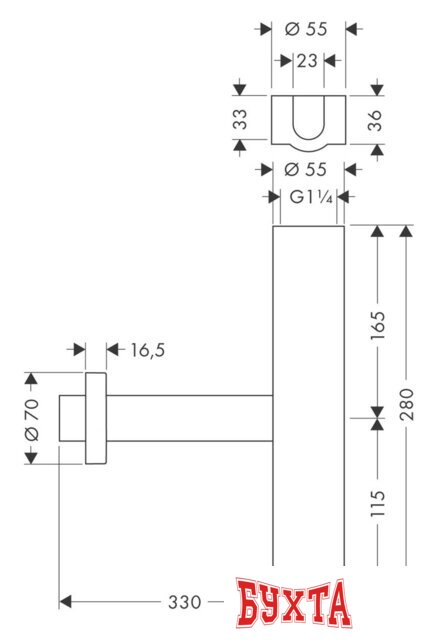 Сифон Hansgrohe Flowstar 52100000 2