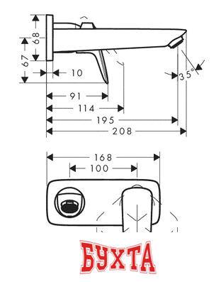 Смеситель Hansgrohe Logis 71220000 2