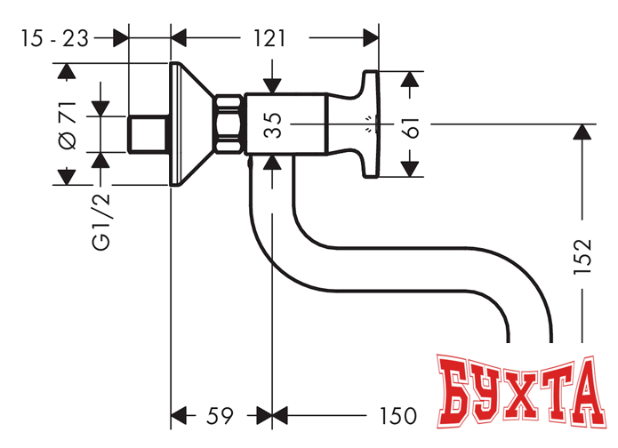 Смеситель Hansgrohe Logis Classic 71287000 2