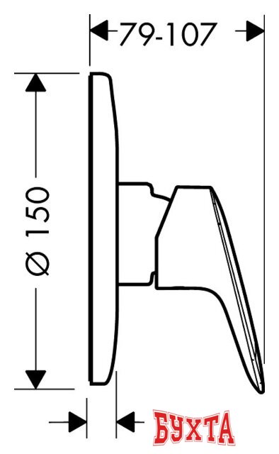 Смеситель Hansgrohe Logis 71666000 2