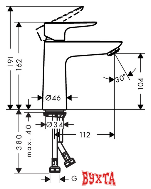Смеситель Hansgrohe Talis E 71714000 2