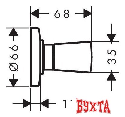 Вентиль Hansgrohe Logis 71970000 2