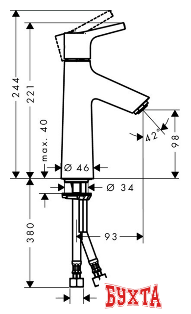 Смеситель Hansgrohe Talis S 72023000 2