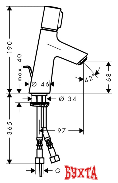 Смеситель Hansgrohe Talis Select S 72040000 2