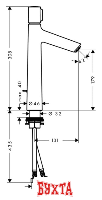 Смеситель Hansgrohe Talis Select S 72044000 2