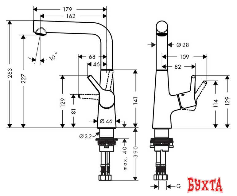 Смеситель Hansgrohe Talis S [72105000] 2