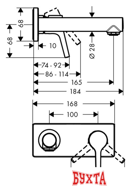 Смеситель Hansgrohe Talis S 72110000 2
