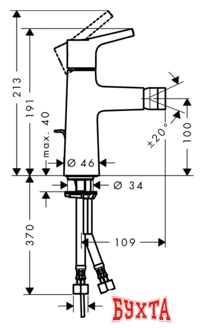 Смеситель Hansgrohe Talis S 72200000 2