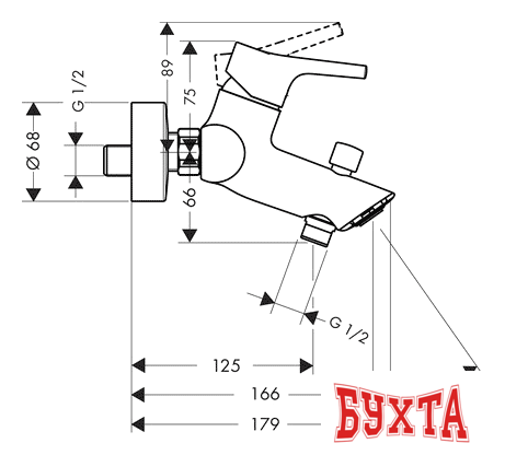 Смеситель Hansgrohe Talis S 72400000 2