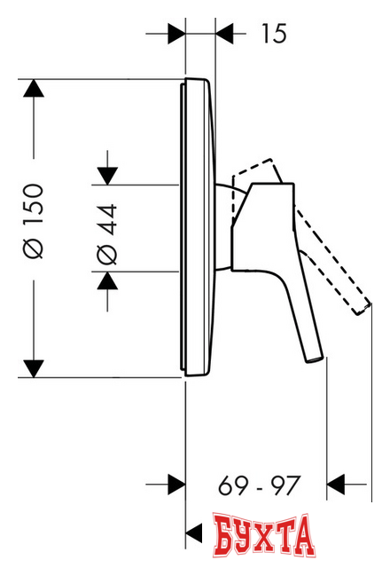 Смеситель Hansgrohe Talis S [72606000] 2