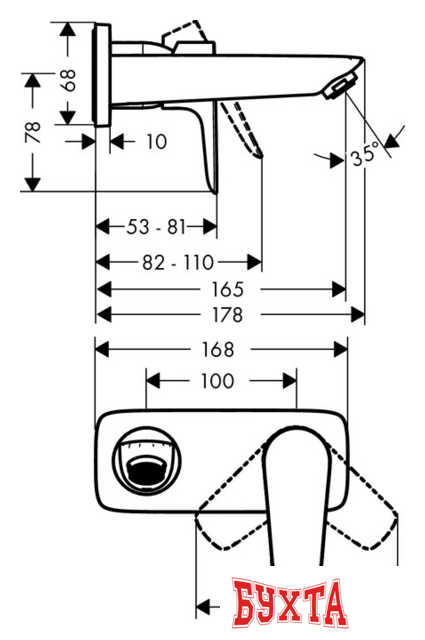 Смеситель Hansgrohe Talis E 71732000 2