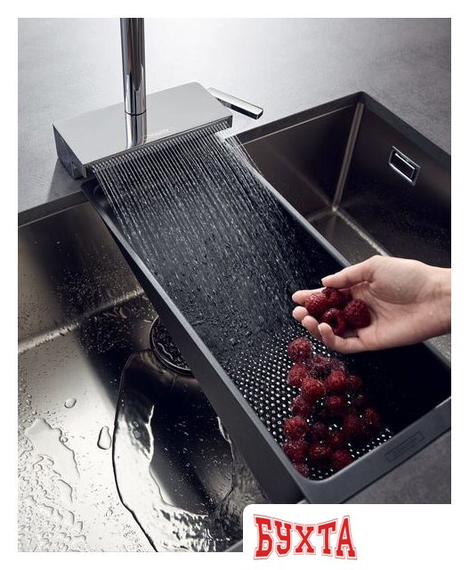 Смеситель Hansgrohe Aquno Select M81 73837800 (стальной) 5