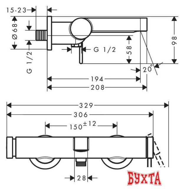 Смеситель Hansgrohe Finoris 76420670 00000094281 3