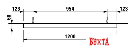 Мебель для ванных комнат Laufen Ilbagnoalessi One Зеркало (4484310972001) 2